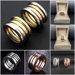 [With Gift Box] Fashion 316L Titanium Steel Zero Ring Couple Rings for Men and Women Band Ring