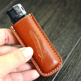 Factory Supply Kerosene Lighter Special Leather Case for Oil Cotton Lighter protective bag pendant
