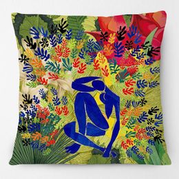 Cushion/Decorative Pillow Henri Matisse Portrait Painting Cushion Covers Abstract Famous Art Case 45X45cm Sofa DecorationCushion/Decorative