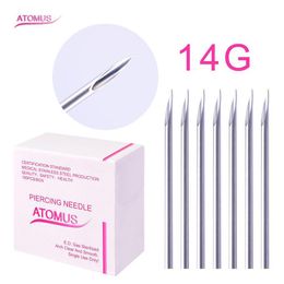 nipple piercing needle Canada - New 100Pcs Box 14G 16G 18G Disposable Tattoo Sterile Body Piercing Needles Ear Nose Navel Nipple for Body Art Tattoo Supplies179Y