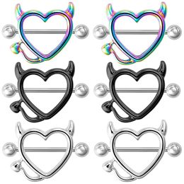 Stainless Steel Inlaid Zircon Breast Ring Breast Nipple Piercing Jewellery Nipple Bar Ring Barbell Nipple Pircing Women