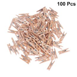 Clothing Storage & Wardrobe 100pcs 2.5CM Wooden Clothespins Clothes PegsClothing