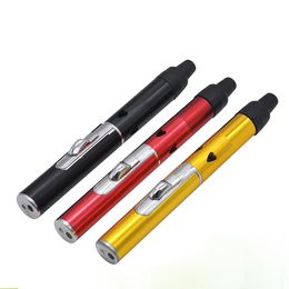 Wholesale protable Smoking Metal Tobacco Pipe Vaporizer WindProof Gas Butane Torch Lighter Smoking Accessories