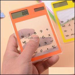 Calcators Office School Supplies Business Industrial Transparent Calcator Korean Creative Students Stationery Tra - Thin Solar Mini Comput