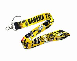 10 Pieces Banana Fish Pack Cartoon Anime Lanyard Key Chain Neckband Key Camera ID Phone String Pendant Party Gift Accessories Small Wholesale