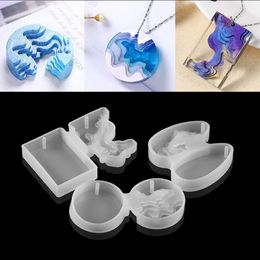 Splice Island Mountains Silicone Moulds Dried Flower Epoxy Resin Mould Decorative For DIY Pendant Jewellery Making