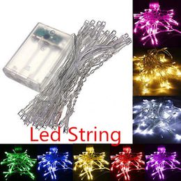 Strings Battery Mini 10 LEDs Cool/Warm White Christmas String Fairy Lights Year Party Wedding Home Decoration LightsLED LEDLED LED