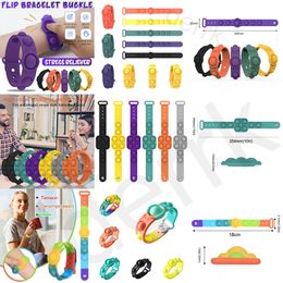 Gifts Sensory Board Mini Kids Bubble Simple Dimple Bracelet Anti-stress Toy Push Autism Decompression For Educational Toys Mdvim