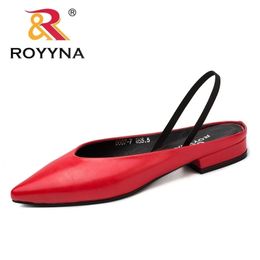 Royyna Elegant Style Women Pumps Punted Women Shoes Shoe Square Tach Dress Show Fast Y200111 Fast Y200111
