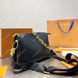 Designer Shoulder Bag Women Crossbody Large Capacity Cosmetic Bags Chains Handbags Leather Underarm Purse Black Handbag Classic Pochette Fashion Totes Wholesale