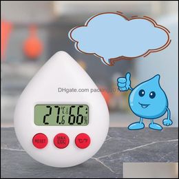 Household Thermometers Sundries Home Garden Thermometer New Products For Foreign Trade Water Drop Electronic Temperature And Humidity Mete