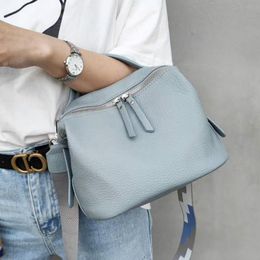 Evening Bags 100% Genuine Leather Handbag Purse With Tassels Small Shoulder Bag For Women Messenger Ladies Female Casual Crossbody BagEvenin