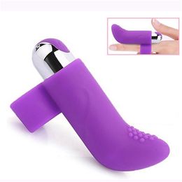 Mute Rechargeable 10 Vibration Silicone Mini Bullet Finger Vibrator sexy Massage Clit Stimulation for Couple Flirting Toys Beauty Items