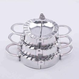 304 Stainless Steel Kitchen Tools Modeling Dumplings Mold Edible Material Ravioli Machine Gadgets Fast Home Creativity Simple