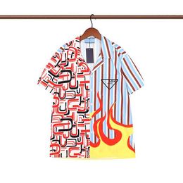 2022SS Spring / Summer Trend Moda T-shirt de manga curta de alta qualidade Jacquard Mulheres dos homens Tamanho: m ~ xxxl Cor: preto e branco 332