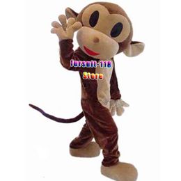 Mascot doll costume Monkey Mascot Cartoon Animal Christmas Adult Size Halloween Cartoon Mascot Costume Party Set