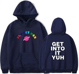 Doja Cat Merch Get Into It Yuh Hoodie Sweatshirt Women Unisex Letter Clothes Streetwear Spring/Autumn Pullover