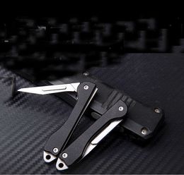 New Artwork Carving Knife 440C Satin Blade G10 Handle EDC Pocket Folding Knives K1603
