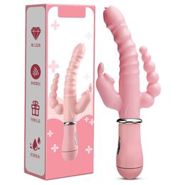 Sex toy Toy Massager adult s Dildo Vibrator Tongue Licking Double Rod Masturbation Rabbit Product for Women 4TON 4TON