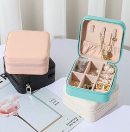 Boxes Portable Ladies Ring Earring Organizer Beautiful Travelling Young Girls Easy to Carry Jewelry Box