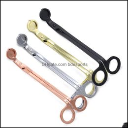 Scissors Hand Tools Home Garden Candle Wick Trimmer Oil Lamp Stainless Steel Scissor Cutter Snuffers Tool 17Cm Trim The Wicks With Ease Za