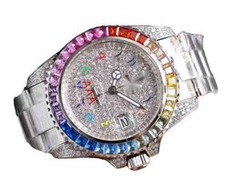 Relógio mecânico masculino de luxo Bwatchest Diamond em Genebra Relógios para homens relógios de pulso suíços