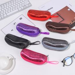 Portable Zipper Sunglasses Carry Bag Hard Zipper Box Travel Pack Pouch Case Eye Glasses Protector
