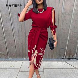 Women Spring Autumn Fashion Elegant Party Dress Solid Long Sleeve Hollow Out Ladies Sweet V Neck Streetwear Drop 220521