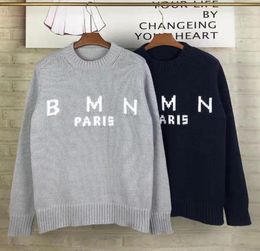 2022 Autumn/winter Designer mens Men's Sweater Fashion luxury Large size warm round neck BM wool women's knitted sweaters