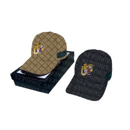 Tiger Embroidery Snapbacks Hat Designer Letter Jacquard Cap Four Seasons Sun Hats Men Women High Quality Caps