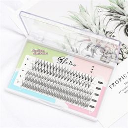 New design A Shape fishtail individual false eyelashes natural long self grafting wispy eyelash extensions