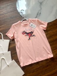 Summer Mens Designer T Shirts Dinosaur City Print Womens Tops Tees Half Sleeve Couple Graphic T-Shirt Fashion Printed Short Sleeves Tee