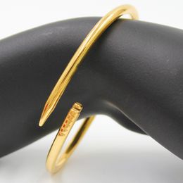 Top Quality Brand Cuff Bracelets&Bangles With Stone Gold N@il Bracelets Stainless Steel Bangles Jewelry
