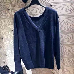 v neck back sweater Canada - Women's Sweaters Fadan s family autumn and winter care machine back V-Neck Sweater Top