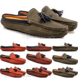 Spring Summer New Fashion British style Mens Canvas Casual Pea Shoes slippers Man Hundred Leisure Student Men Lazy Drive Overshoes Comfortable Breathable 38-47 1449