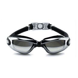 Electroplating UV Waterproof Anti fog Swimwear Eyewear Swim Diving Water Glasses Gafas Adjustable Swimming Goggles Women Men Y220428