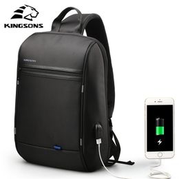 Kingsons 13 inch Waterproof Single Shoulder Laptop Backpack for Men and Women Daily Using for teenagers Computer Travel Business 201125