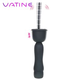 VATINE random tip 16 Modes Vibrator Penis Plug Catheters Sounds Silicone Urethral Dilators Themed Toys Sex Toys for Men 220708