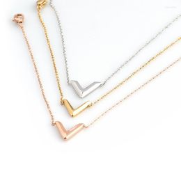 Link Chain Stainless Steel Bracelet Letter V Bracelets For Women Initial Wedding Gift Wholesale Fashion Jewellery Kent22