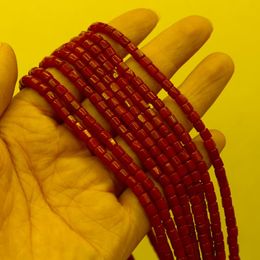 Other Natural Coral Beaded Red Irregular Rectangle Light Luxury Fashion Jewelry Loose Beads For Making Necklace BraceletOther