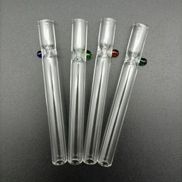 Glass Philtre Tip OD 10mm Smoking One Hitter Pipe Cigarette Tobacco Dry Herb Thick Holder Tube Rolling Paper