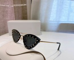 Black Grey Cat Eye Sunglasses for Women Studes Sun Glasses shades occhiali da sole Sonnenbrille