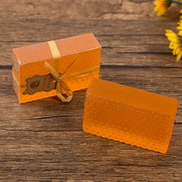 Natural 100g Honey Handmade Whitening Soap Bath Body Skin Deep Cleaning Soap