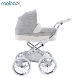 Strollers# Coolbaby European Royal Baby Stroller Two-way -proof High Landscape Trolley Four-wheeled