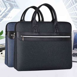 Jianteng 604 A4 Portable Document Bag Business Meeting Briefcase Data Bag Business Briefcase Office Waterproof 220718