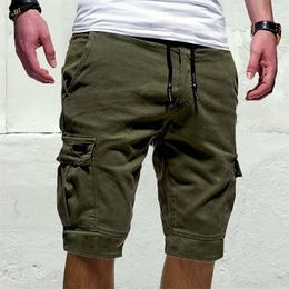 Men Casual Jogger Sports Cargo Shorts Combat Workout Gym Trousers Summer Mens Clothing 220622