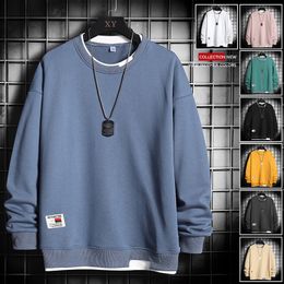 Men Harajuku Hoodies Sweatshirts Oversized 2022 Men Women Streetwear Black Hoodie Male Hiphop Autumn Winter Basic Hoodies 4XL L220730