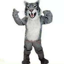 high quality Furry Tiger Mascot Costumes Cartoon Character Outfit Suit Halloween Adults Size Birthday Party Outdoor Festival Dress Best quality