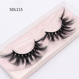Fluffy Eyelashes Eyelash 5D Mink Hair False Eye lashes Thick Long Eyelash Factory Wholesale