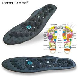 Premium Orthopedic Magnetic Therapy Insoles Arch Support Shoes Pads Magnet Soft Rubber Health Therapy Acupuncture Insoles 210402